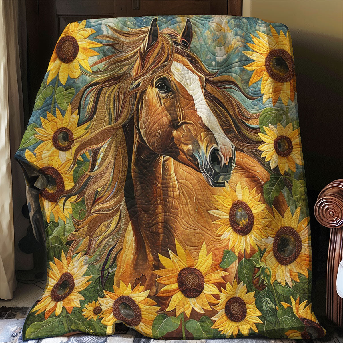 Brown Horse Strong WO2408041CL Quilt