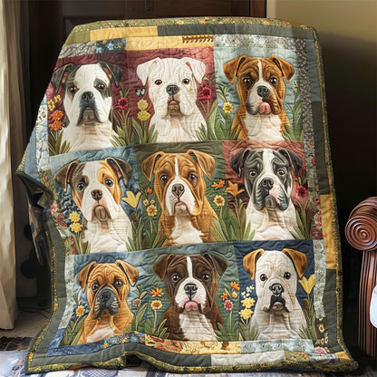 Bull Dog Is Friends Forever WO1408023CL Quilt