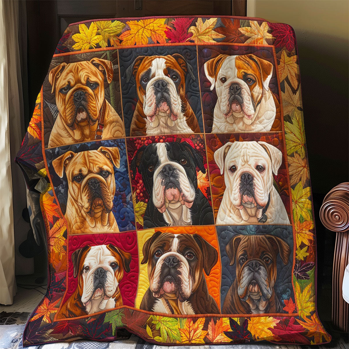 Bulldogs Autumn WO2208035CL Quilt