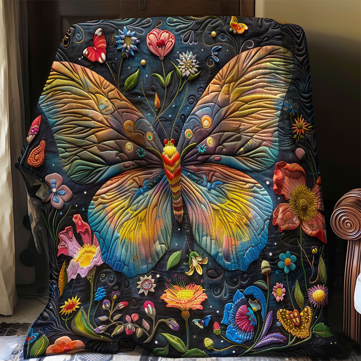 Butterfly At The Night WO2908050CL Quilt