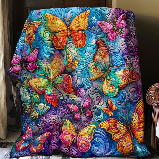 Butterfly Colorful WO2008001CL Quilt