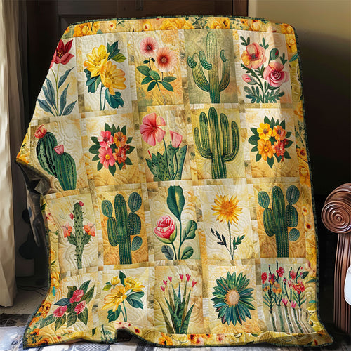 Cactus And Flowers WO2208024CL Quilt