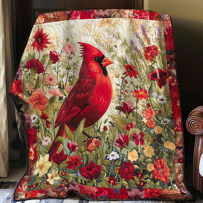 Cardinal And Flowers WO2008008CL Quilt