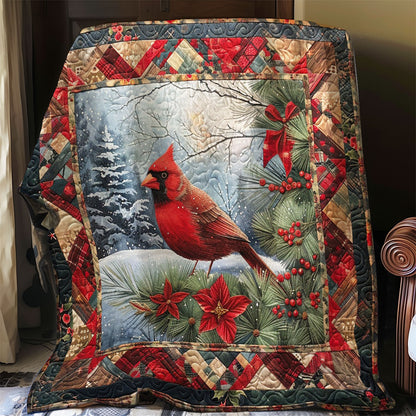 Cardinal In The Winter WO2208010CL Quilt