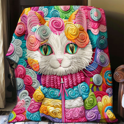 Cat Yarn Colorful WO2408016CL Quilt