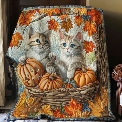 Cats And Pumpkins WO3008022CL Quilt