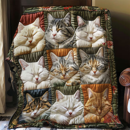 Cats Sleeping Peaceful WO2208044CL Quilt