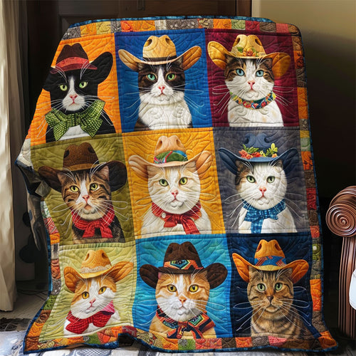 Cats With Cowboy Hats WO2908065CL Quilt