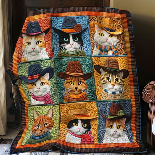 Cats With Cowboy Hats WO2908068CL Quilt