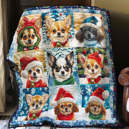 Chihuahua And Christmas WO1508023CL Quilt