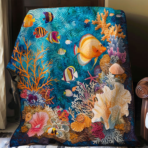 Corals And Fish WO2108022CL Quilt