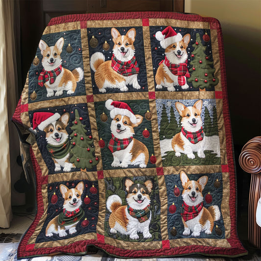 Corgi Holiday Cheer WO1908002CL Quilt