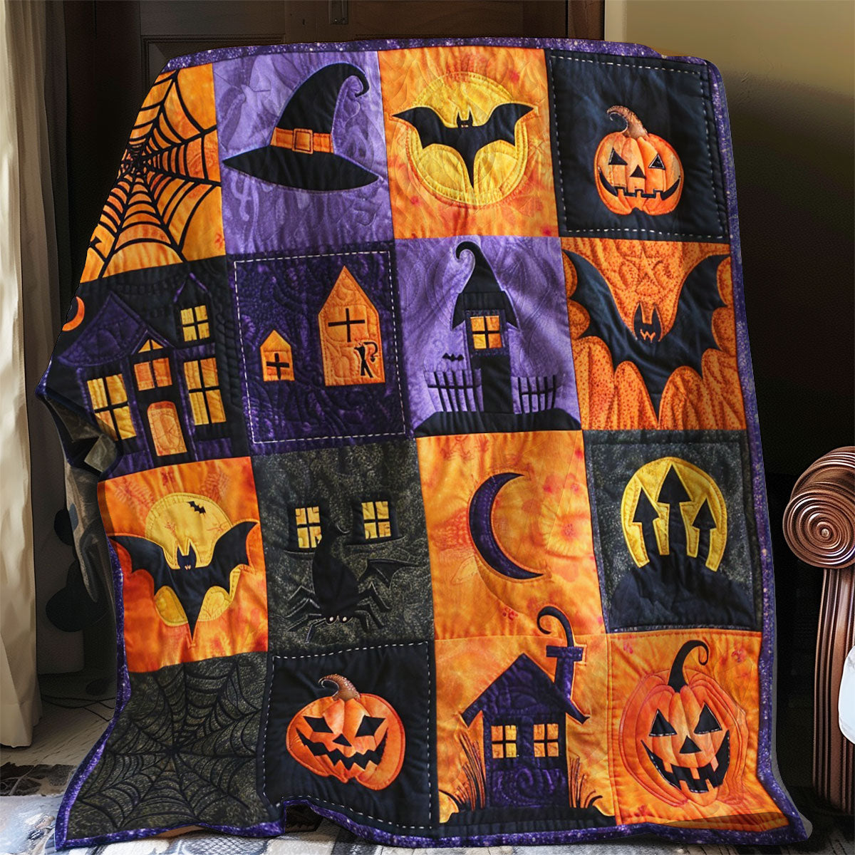 Dark Halloween WO2108028CL Quilt