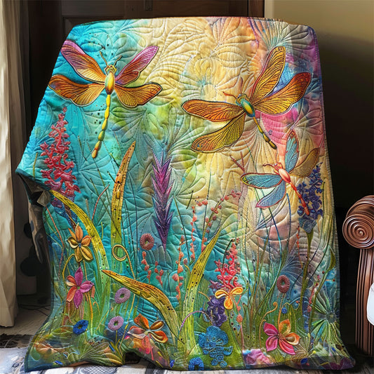 Dragonflys And Grass WO2908046CL Quilt