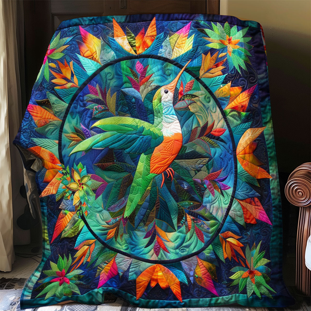 Feather Colorful WO1408004CL Quilt