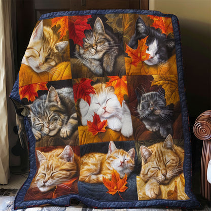 Feline Dreams Of Fall WO1508020CL Quilt