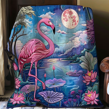 Flammingo At The Night WO2208016CL Quilt