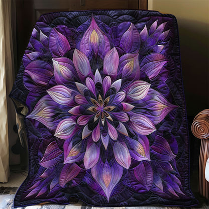 Flower Purple WO2808037CL Quilt