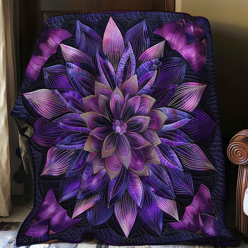 Flower Purple WO2808038CL Quilt