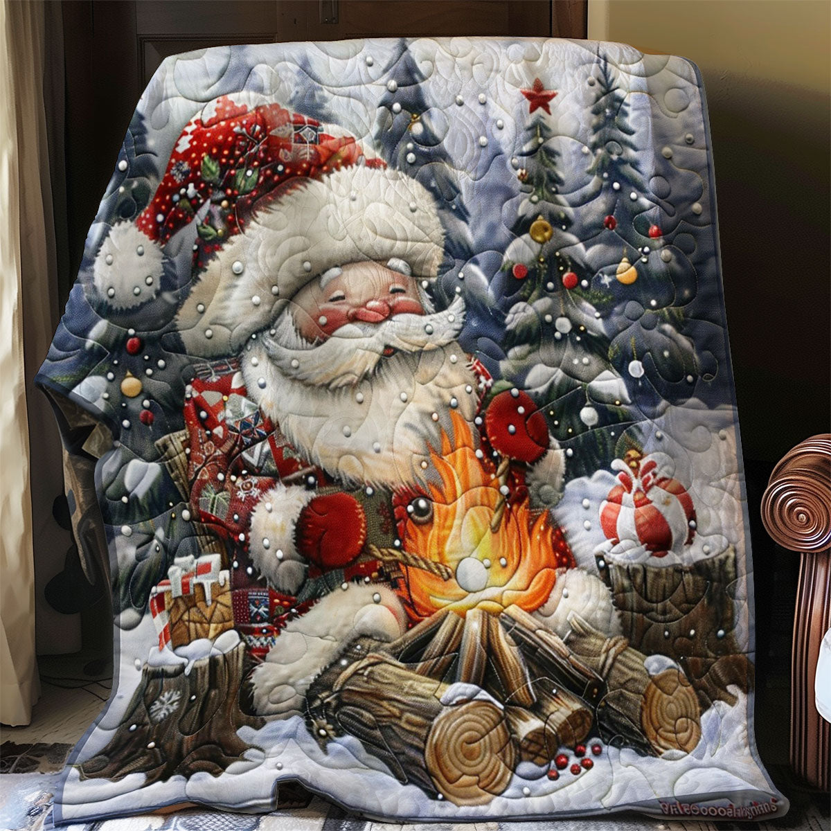 Gnomes By The Fire WO2908031CL Quilt