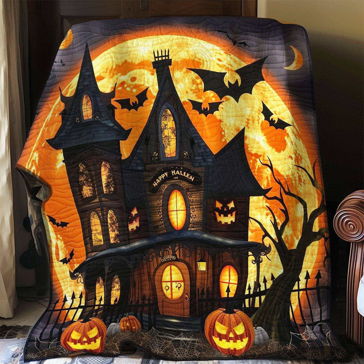Halloween Scary WO2408024CL Quilt