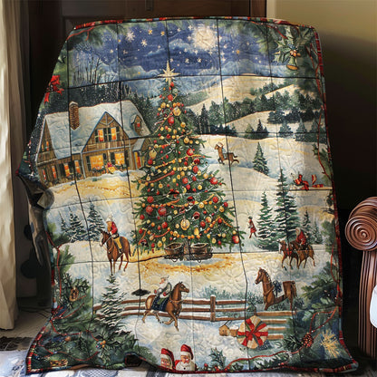 Horse And Christmas Scene WO2208019CL Quilt