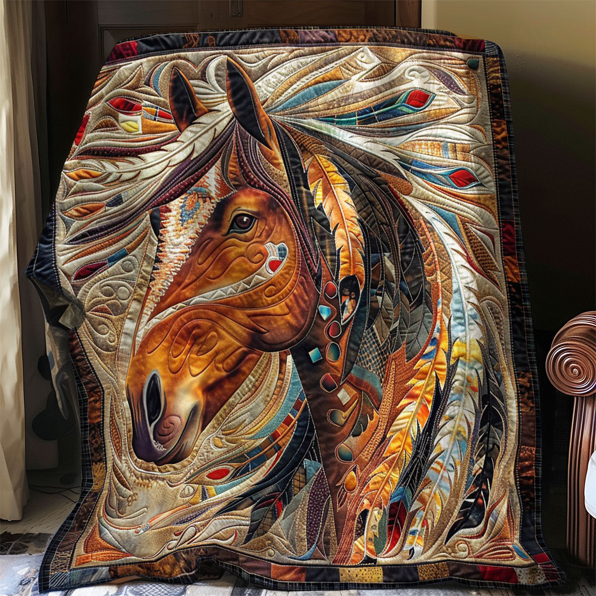 Horse Native WO2608004CL Quilt