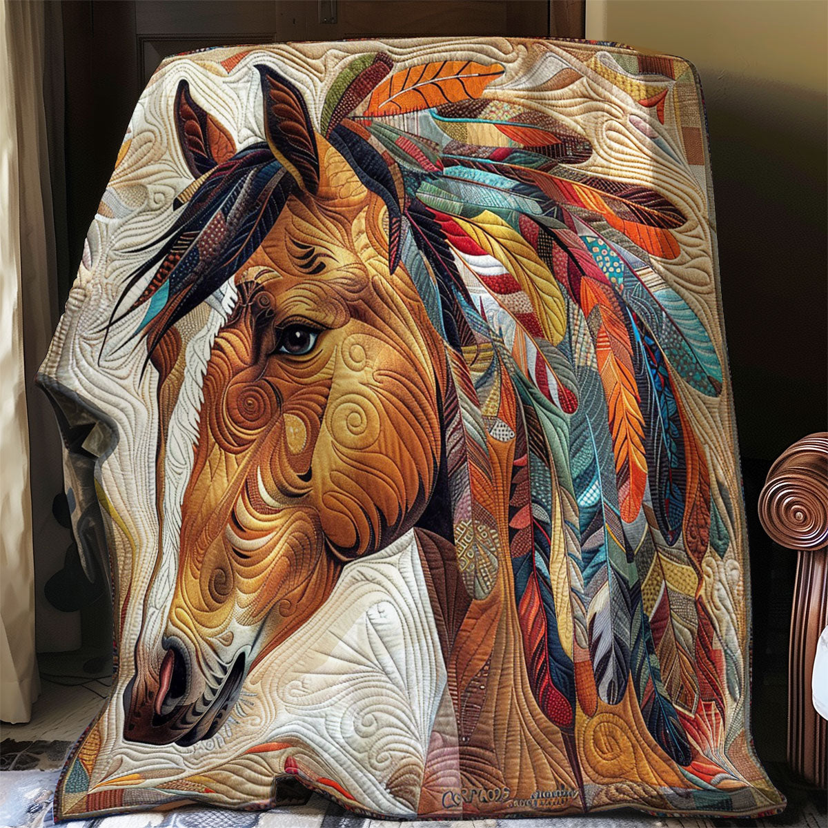 Horse Native WO2608005CL Quilt