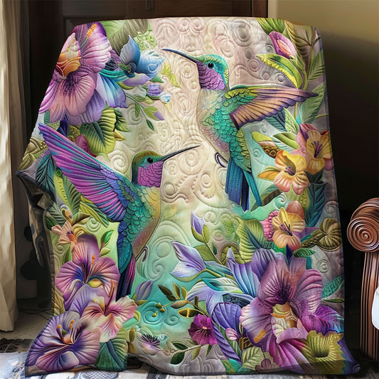 Hummingbirds And Floral WO2908014CL Quilt