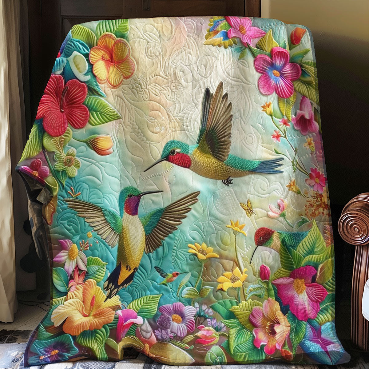 Hummingbirds WO2408003CL Quilt