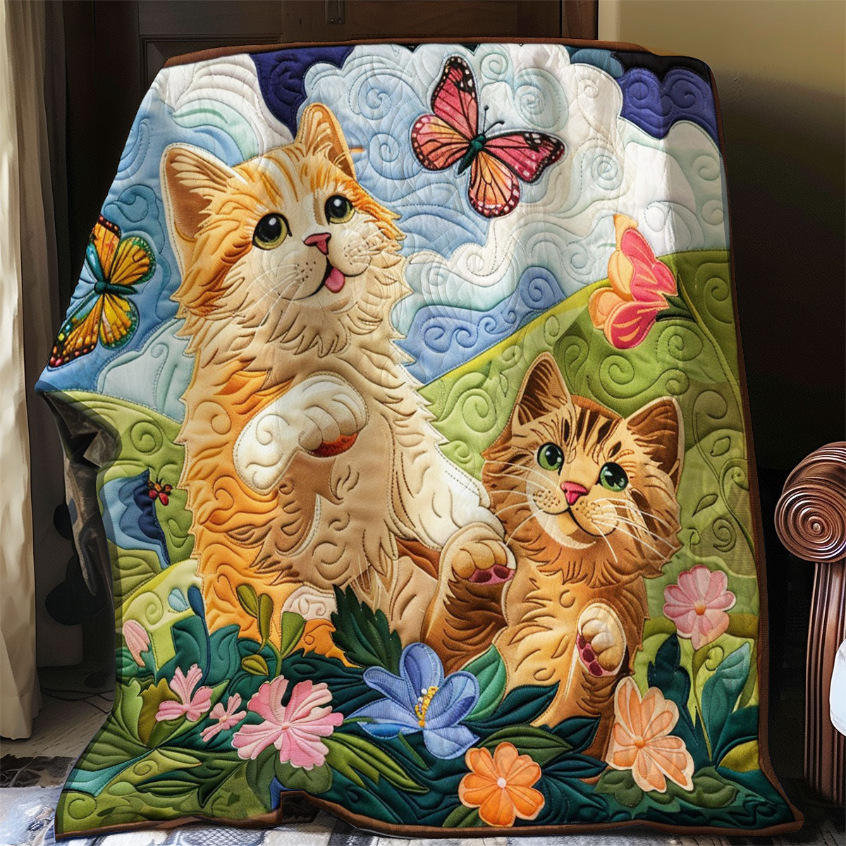 Mischievous Cats WO2208033CL Quilt