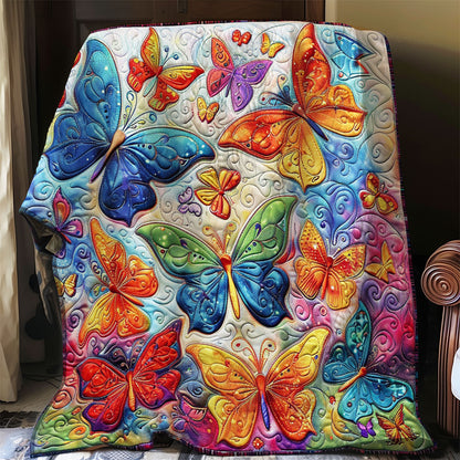 Nature's Colorful Butterflies WO2008003CL Quilt