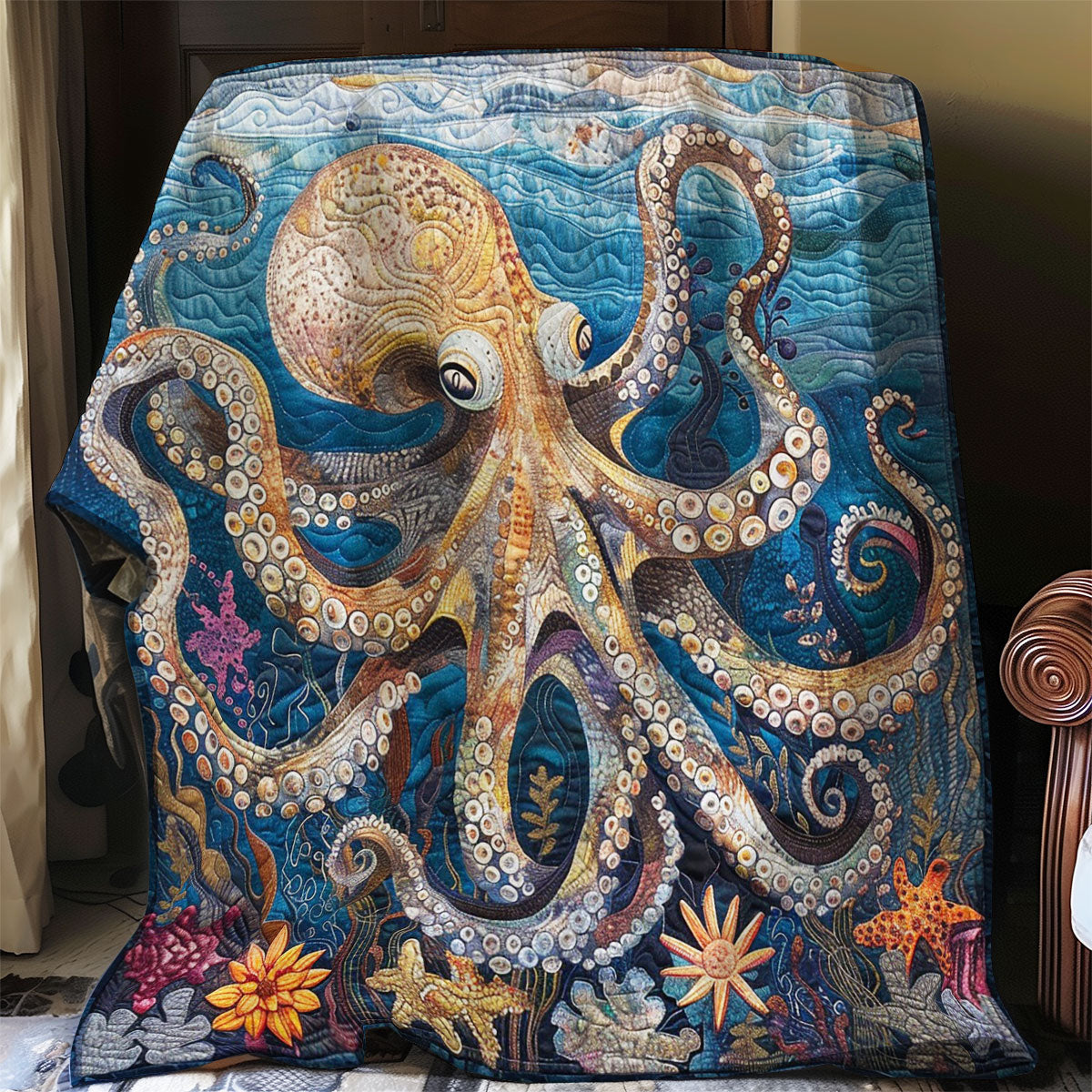 Octopus Ocean WO1508041CL Quilt