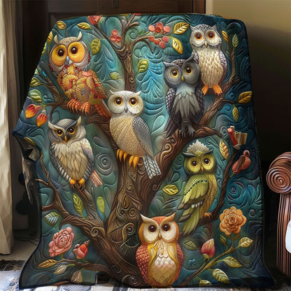 Owls On The Tree WO3008031CL Quilt