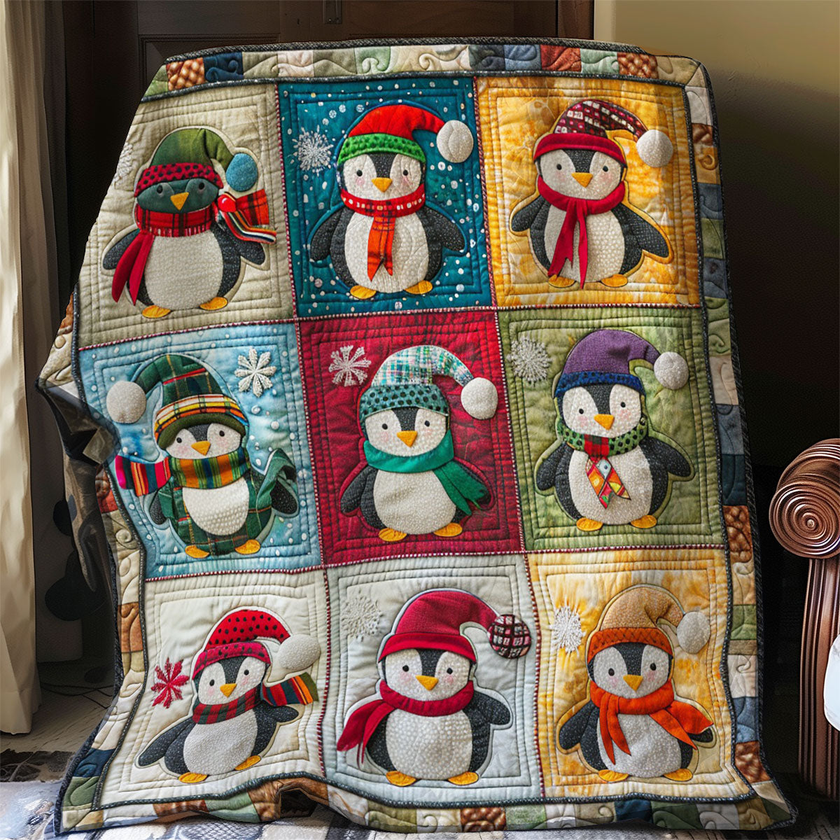 Penguins Warm WO2608052CL Quilt