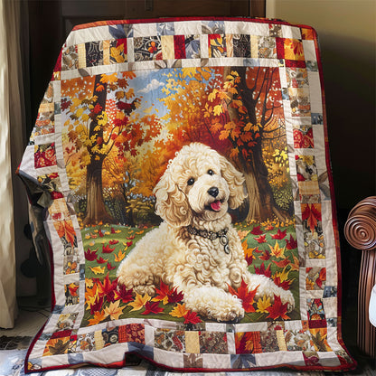 Poodle Autumn WO1608012CL Quilt