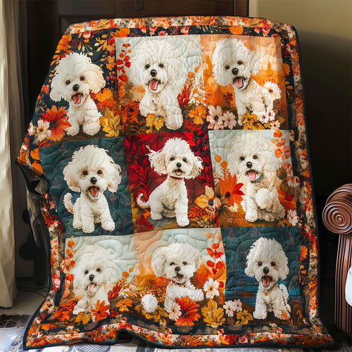 Poodle In The Garden WO16080014CL Quilt