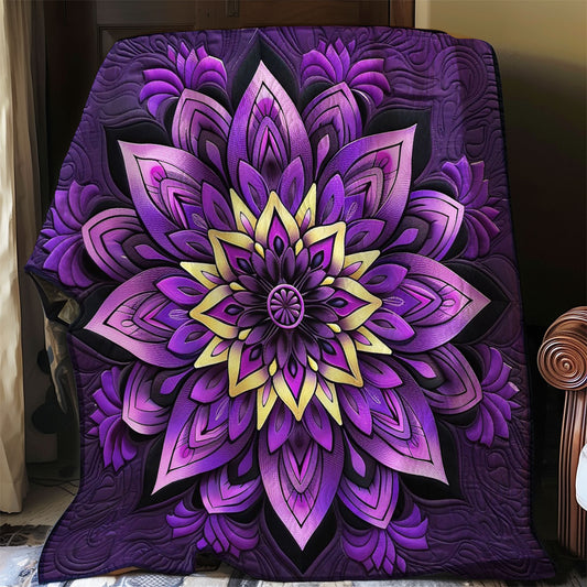 Purple Flower WO2208042CL Quilt