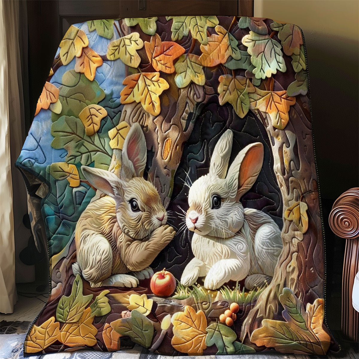Rabbits Under The Tree WO2308015CL Quilt