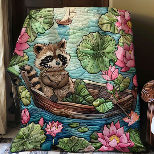 Raccoon Go Boating WO1908017CL Quilt