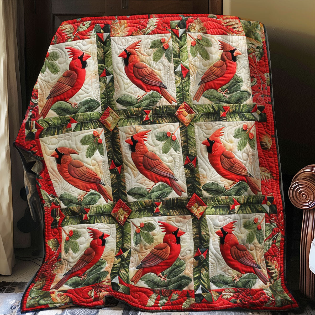 Red Cardinal WO2808001CL Quilt