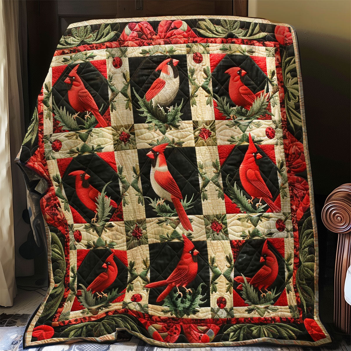 Red Cardinal WO2808003CL Quilt