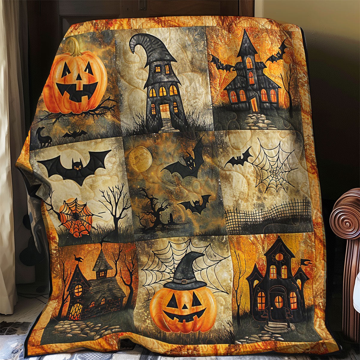 Scary Halloween WO2108029CL Quilt