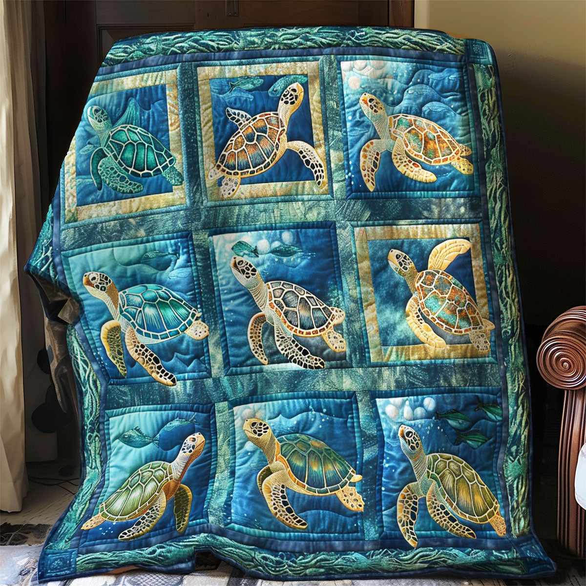 Sea Turtles WO2608028CL Quilt