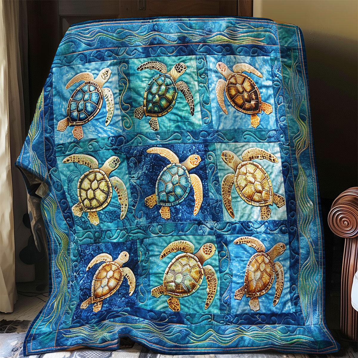 Sea Turtles WO248033CL Quilt