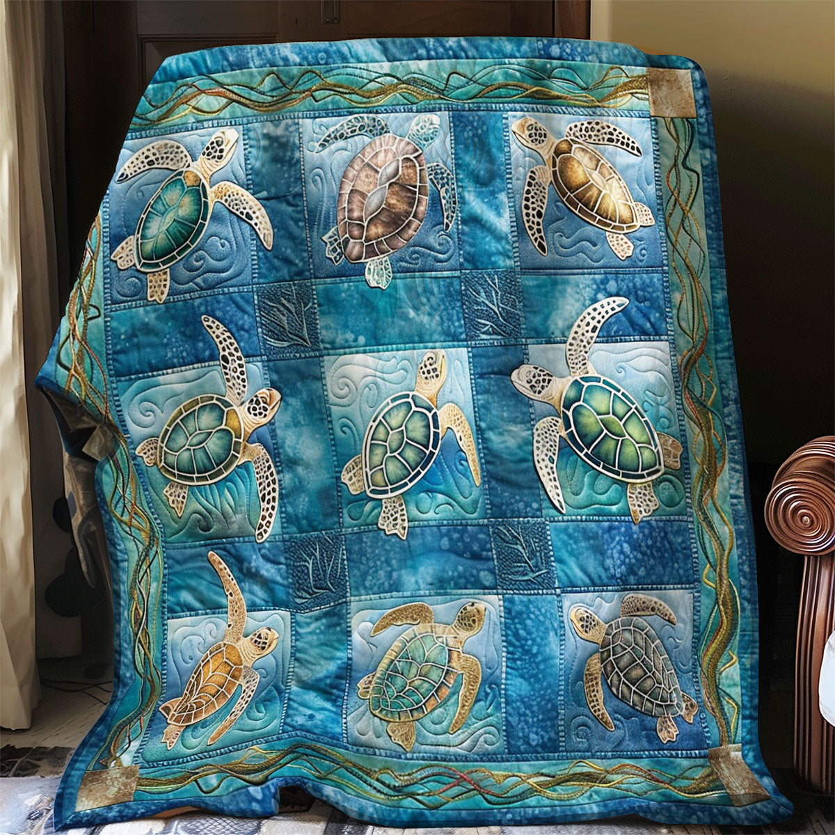 Sea Turtles WO2608030CL Quilt