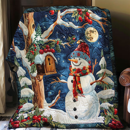 Snowman At The Night WO2308037CL Quilt