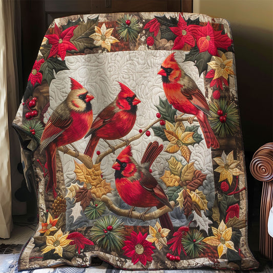 The Beauty Of Cardinal Birds WO1508028CL Quilt