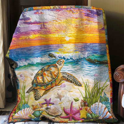 Turtle And Sunset WO2608043CL Quilt