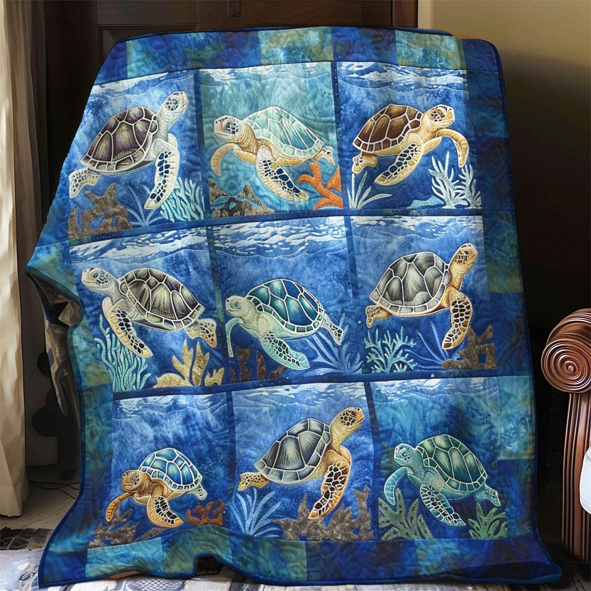 Turtle Ocean WO2308006CL Quilt